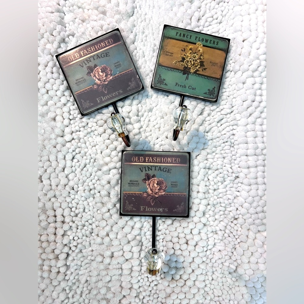 Coat, Towel, Anything Vintage Look Hooks